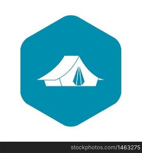 Camping tent icon. Simple illustration of camping tent vector icon for web. Camping tent icon, simple style