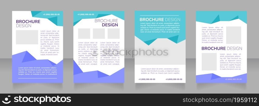 Campus event for college students blank brochure layout design. Vertical poster template set with empty copy space for text. Premade corporate reports collection. Editable flyer paper pages. Campus event for college students blank brochure layout design