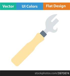 Can opener icon. Flat design. Vector illustration.