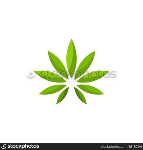 canabis marijuana sign symbol illustration design template