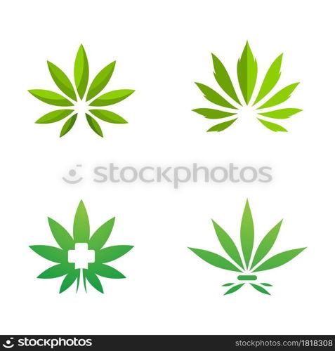 canabis marijuana sign symbol illustration design template