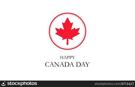 Canada day background with maple leafs and Vector Image
