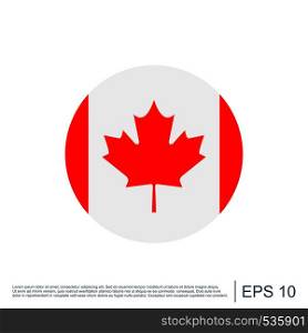 Canada Flag Icon Template