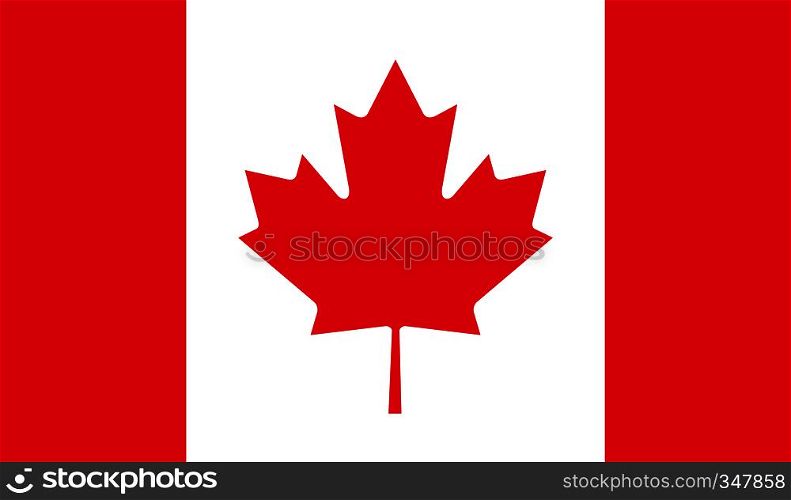 Canada flag image for any design in simple style. Canada flag image