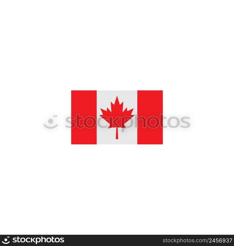 Canada flag logo. vector icon illustration flat design.