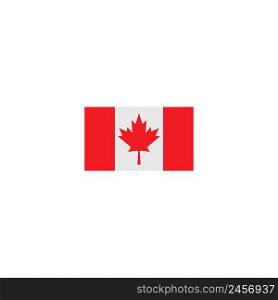 Canada flag logo. vector icon illustration flat design.