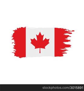 Canada flag, vector illustration. Canada flag, vector illustration on a white background
