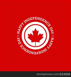Canada Independence day design card vector