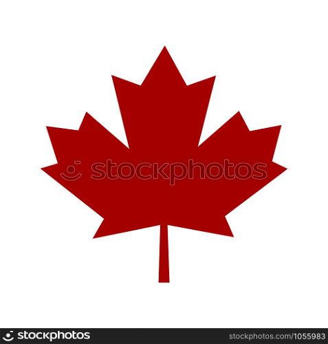 Canada leaf flag sign icon. Vector eps10