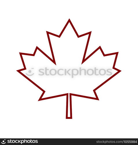 Canada leaf flag sign icon. Vector eps10