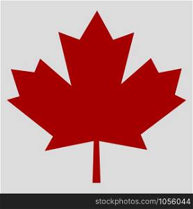 Canada leaf flag sign icon. Vector eps10