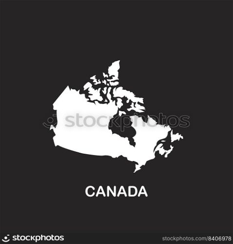 CANADA map icon. vector illustration symbol design.