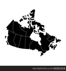 Canada Map vector illustration simple design