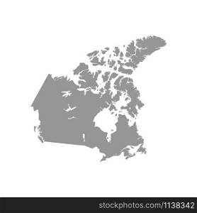 Canada map vector. Vector design abstract illustration