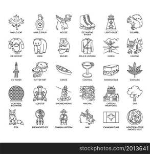 canada symbol , Thin Line and Pixel Perfect Icons