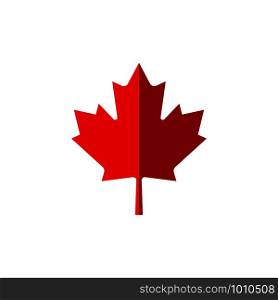 canadian maple leaf in flat style, vector illustration. canadian maple leaf in flat style, vector