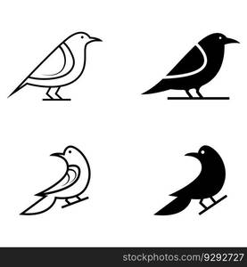 Canary Bird Simple logo design