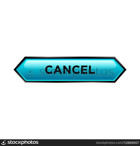 cancel button website vector template