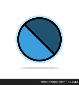 Cancel, Forbidden, No, Prohibited Abstract Circle Background Flat color Icon