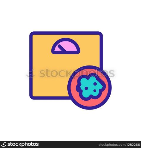 cancer, an overweight vector icon. Thin line sign. Isolated contour symbol illustration. cancer, an overweight vector icon. Isolated contour symbol illustration