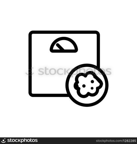 cancer, an overweight vector icon. Thin line sign. Isolated contour symbol illustration. cancer, an overweight vector icon. Isolated contour symbol illustration