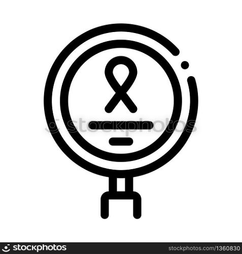 cancer research icon vector. cancer research sign. isolated contour symbol illustration. cancer research icon vector outline illustration