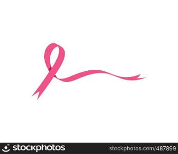cancer ribbon vector icon llustration design