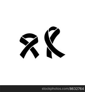 cancer tape icon vector design templates white on background