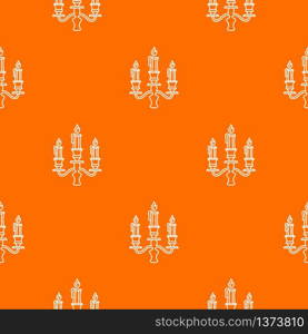 Candelabra candle pattern vector orange for any web design best. Candelabra candle pattern vector orange