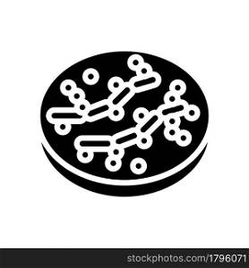 candida bacteria glyph icon vector. candida bacteria sign. isolated contour symbol black illustration. candida bacteria glyph icon vector illustration