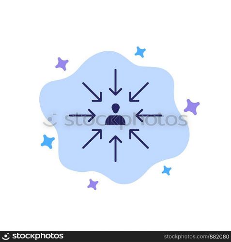 Candidate, Choice, Choose, Focus, Selection Blue Icon on Abstract Cloud Background