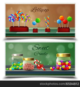 Candies Horizontal Banners