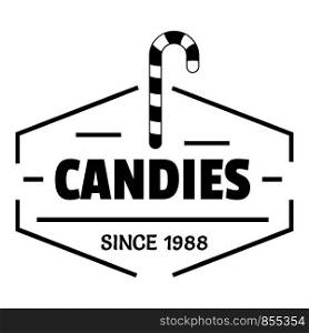 Candies logo. Simple illustration of candies vector logo for web. Candies logo, simple black style