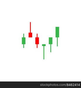 candle chart stock illustration design