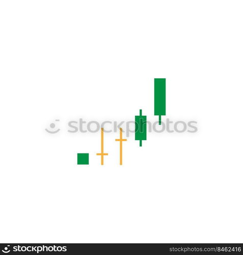 candle chart stock illustration design