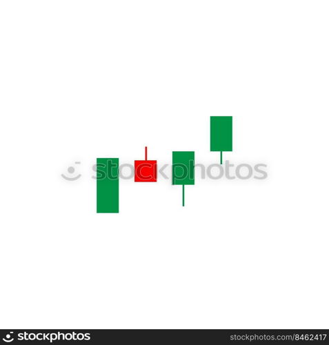 candle chart stock illustration design