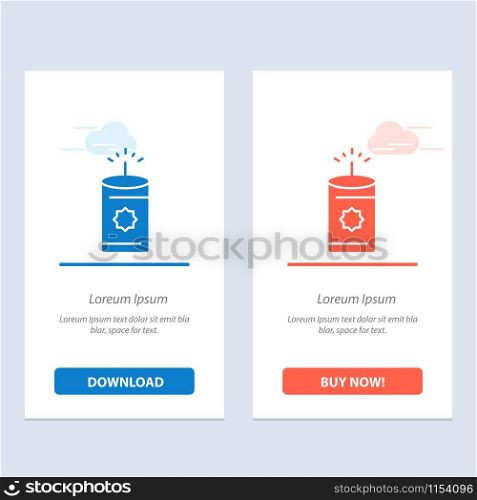 Candle, China, Chinese Blue and Red Download and Buy Now web Widget Card Template