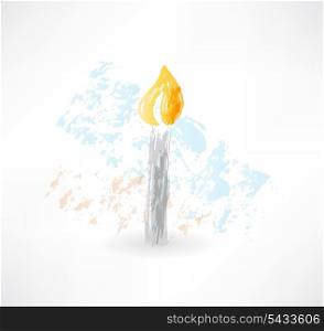 candle grunge icon