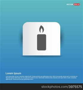 Candle Icon - Blue Sticker button
