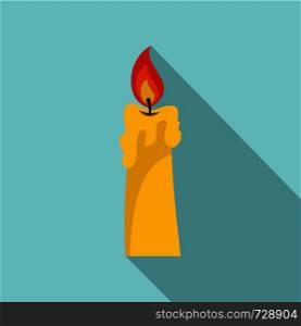 Candle icon. Flat illustration of candle vector icon for web design. Candle icon, flat style