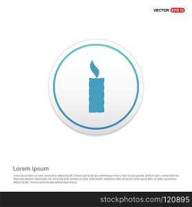 Candle Icon Hexa White Background icon template - Free vector icon