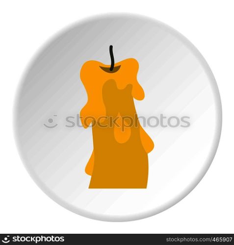 Candle icon in flat circle isolated on white vector illustration for web. Candle icon circle