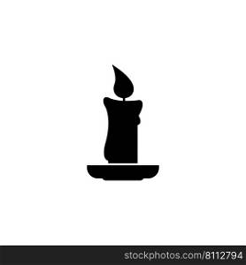 candle icon logo design template