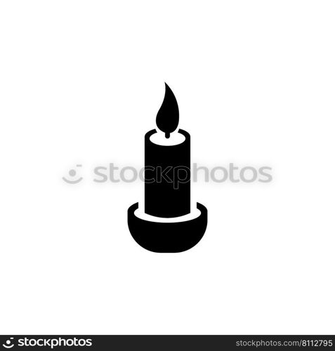 candle icon logo design template