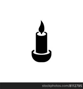 candle icon logo design template
