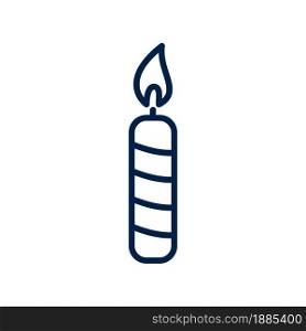 Candle icon logo template isolated on white background.
