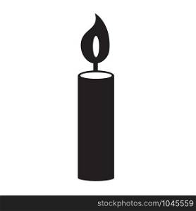 candle icon on white background. flat style. candle icon for your web site design, logo, app, UI. candle symbol. merry christmas candle sign.