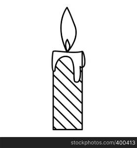 Candle icon. Outline illustration of candle vector icon for web. Candle icon, outline style