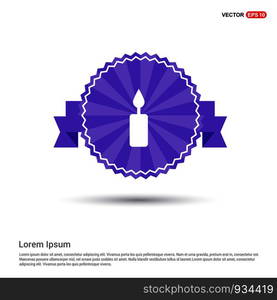 Candle Icon - Purple Ribbon banner