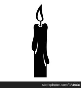 Candle icon. Simple illustration of candle vector icon for web. Candle icon, simple style
